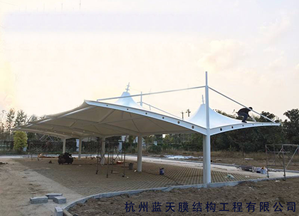 膜結構停車(chē)棚案例展示